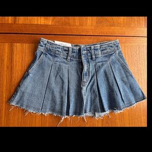 👖 LIMITED EDITION Abrand PLEATED MINI SKIRT – DEBBIE BLUE NWT 💙
